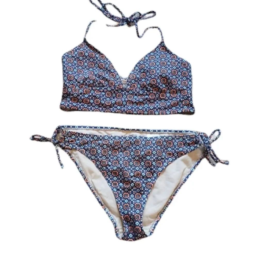 Gap geometric print double strap bikini